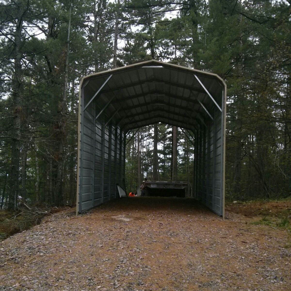 Standard Style Steel Carport - French River, Ontario