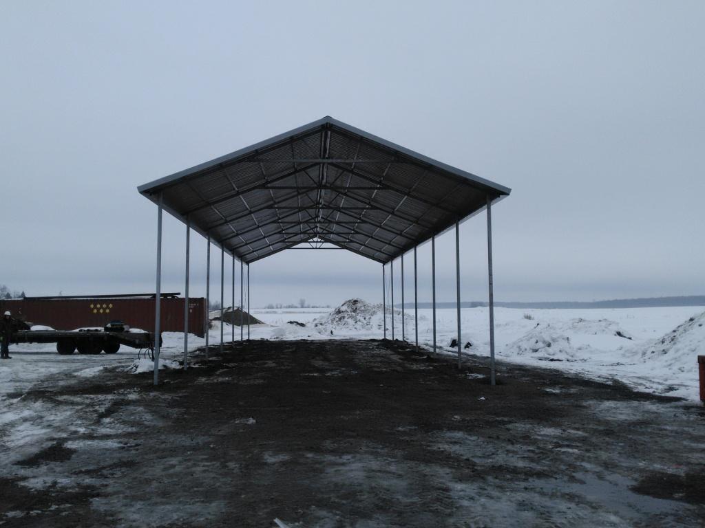 A-Frame Steel Carport - St. Jaques, Quebec