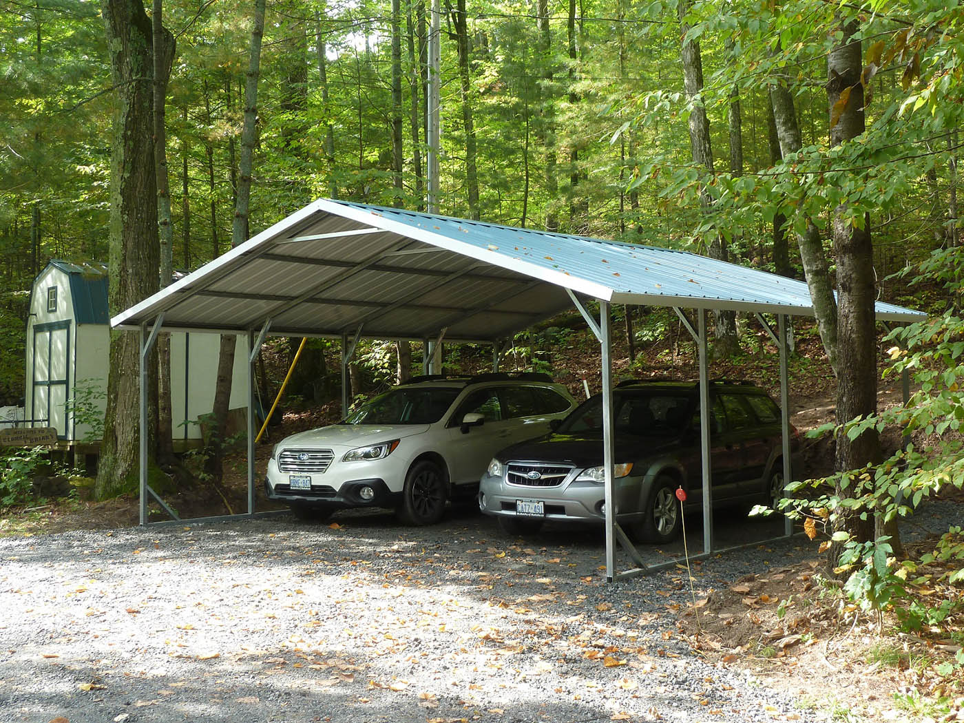 A-Frame Style Steel Carport - Utterson, Ontario