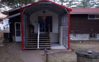 A-Frame Style Steel Shelter - Bolsover Ontario