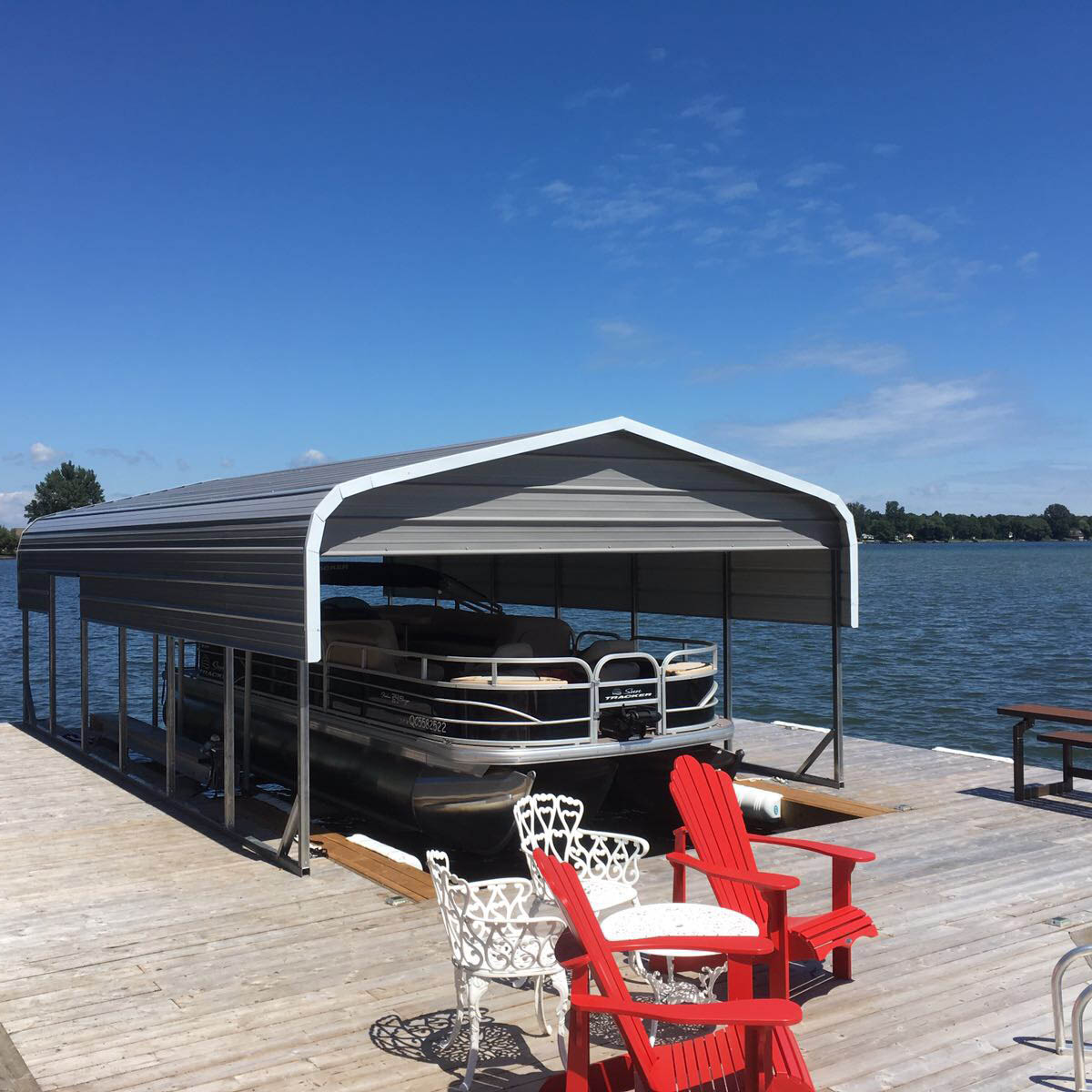 Standard Style Steel Boat Dock - Bainsville, Ontario