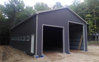 Steel Pole Barn in Desboro, Ontario